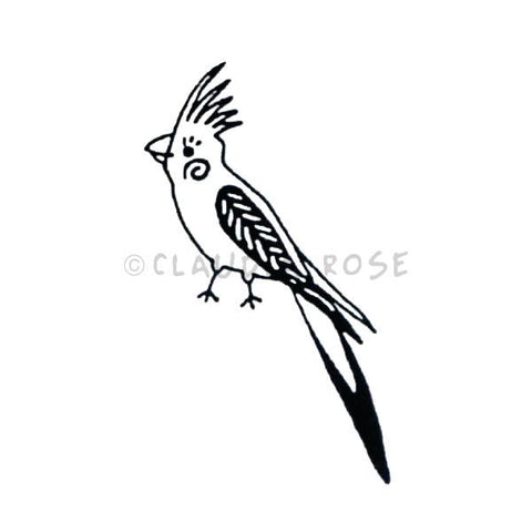 Claudia Rose | CR5111C - Sophie the Cockatiel - Rubber Art Stamp