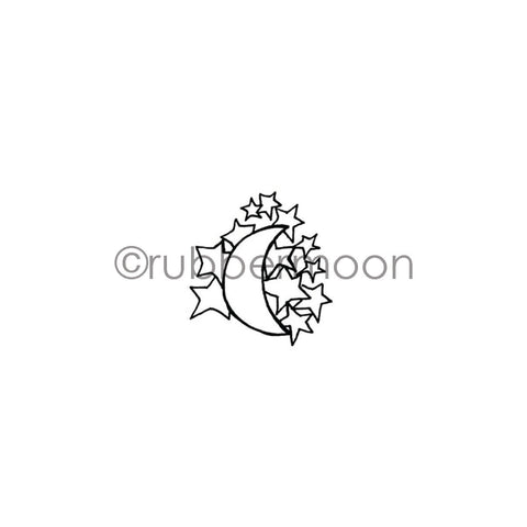 Barb Rogers | BR7355E - Moon and Star Cargo - Rubber Art Stamp