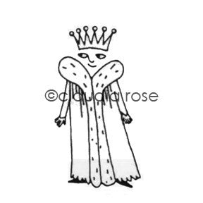 Claudia Rose | CR184E - Royal Court King - Rubber Art Stamp