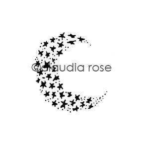 Claudia Rose | CR501E - Celestial Moon - Rubber Art Stamp
