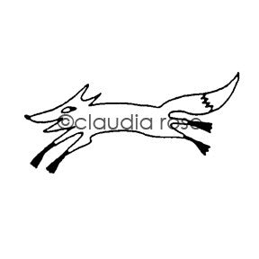 Claudia Rose | CR592D - Quick Fox- Rubber Art Stamp