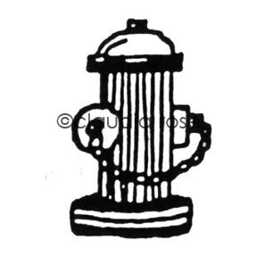 Claudia Rose | CR622F - Fire Hydrant (large) - Rubber Art Stamp