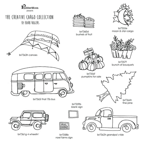 Barb Rogers | BRCCC11 - Creative Cargo Collection - Rubber Art Stamps