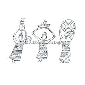 Effie Glitzfinger | EG142DG - Three Goddesses Set - Digi Stamp