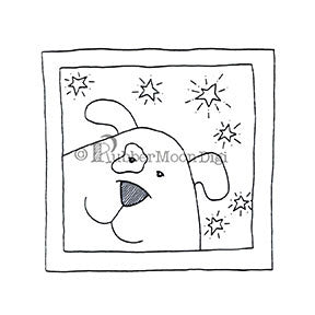 Effie Glitzfinger | EG172DG - Spot Sees Stars - Digi Stamp