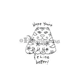 Effie Glitzfinger | EG180DG - Hope You're Feline Better - Digi Stamp