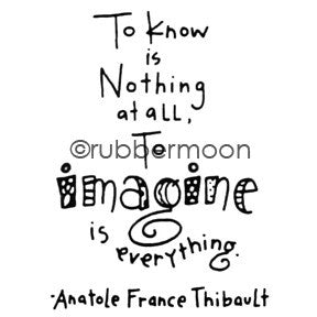 Effie Glitzfinger | EG5556F - To Imagine... - Rubber Art Stamp