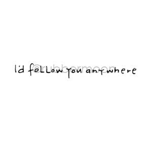 Effie Glitzfinger | EG5558C - I'd Follow You Any Where - Rubber Art Stamp