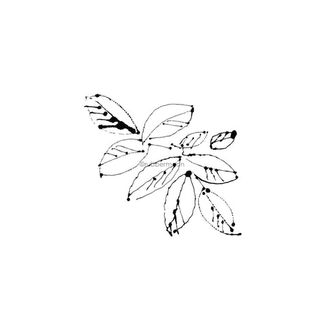 Elizabeth St. Hilaire | ES7316M - Leafy - Rubber Art Stamp