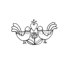 Jone Hallmark | JH7650C - Happy Hens - Rubber Art Stamp