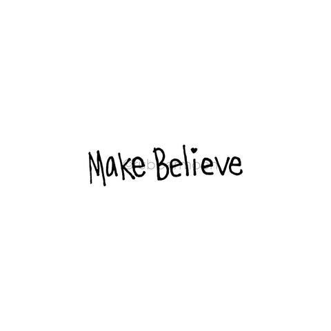 Kecia Deveney | KD13D - "Make Believe" - Rubber Art Stamp