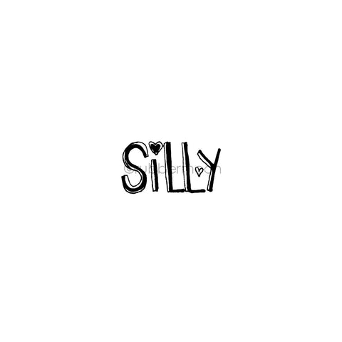 Kecia Deveney | KD01D - "Silly" - Rubber Art Stamp