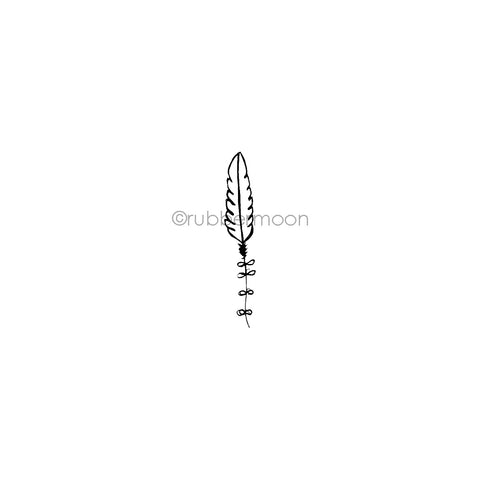 Kecia Deveney | KD08C - Feather - Rubber Art Stamp