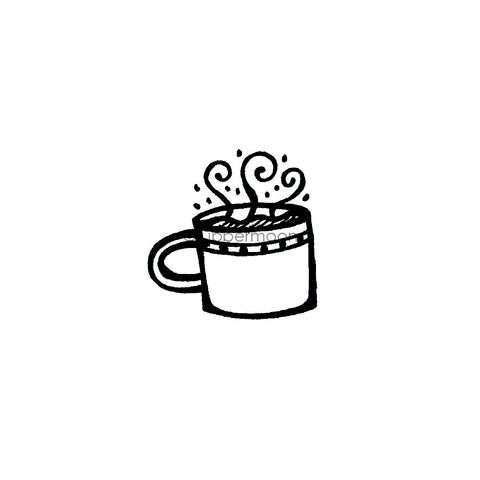 Kim Geiser | KG7410E - Cuppa Joe - Rubber Art Stamp