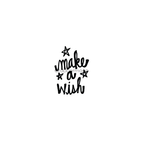 Kim Geiser | KG7418D - "Make a Wish" - Rubber Art Stamp
