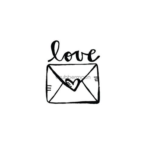 Kim Geiser | KG7430F - Love Letter - Rubber Art Stamp