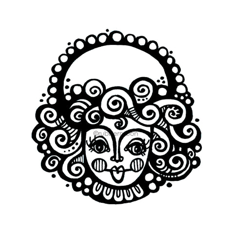 Kim Geiser | KG7433M - Valencia - Rubber Art Stamp