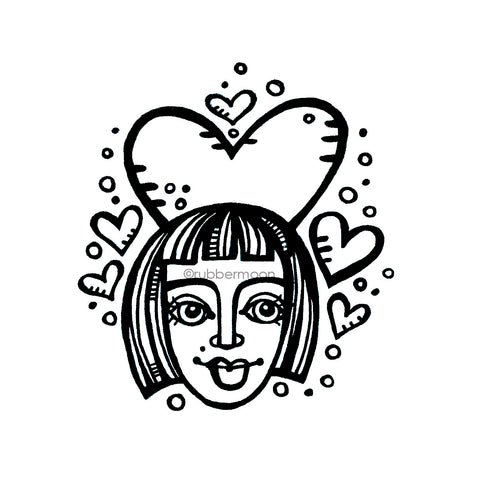 Kim Geiser | KG7434M - Cora - Rubber Art Stamp