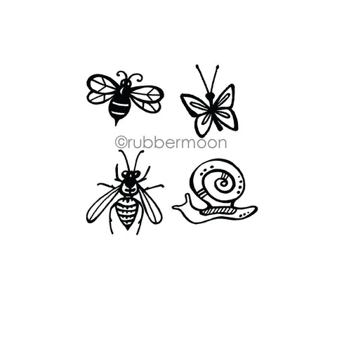 Kim Geiser | KG7455H - Bug Cube 2 - Rubber Art Stamp