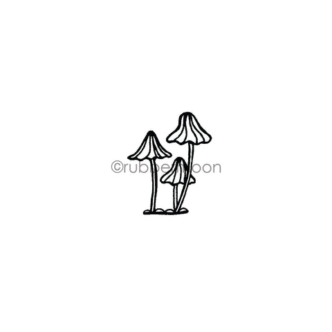 Kim Geiser | KG7465D - Shroom Trio - Rubber Art Stamp