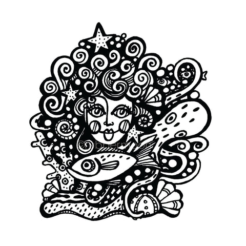 Kim Geiser | KG7473M - Salacia - Rubber Art Stamp
