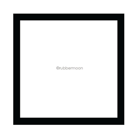 Kae Pea | KP2159M - Large Square Border - Rubber Art Stamp
