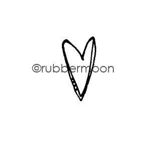 Kae Pea | KP5410B - Maybe a Heart - Rubber Art Stamp