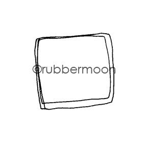 Kae Pea | KP5435E - Sorta Square - Rubber Art Stamp