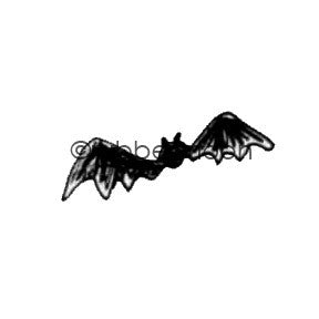 Kae Pea | KP5511AA - A Little Batty - Rubber Art Stamp