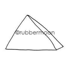 Kae Pea | KP5534F - Mark's Pyramid - Rubber Art Stamp