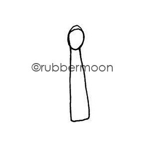 Kae Pea | KP5540D - Stick Figure - Rubber Art Stamp