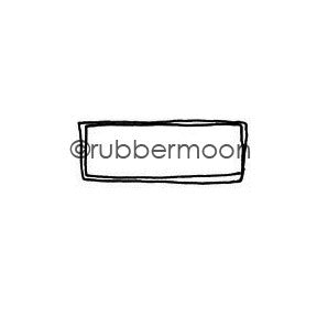 Kae Pea | KP5545B - Rectangle-ish - Rubber Art Stamp
