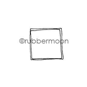 Kae Pea | KP6038B - Square-ish Pane (small) - Rubber Art Stamp