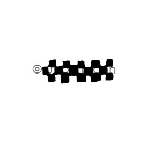 Kae Pea | KP6042A - Checkstract - Rubber Art Stamp