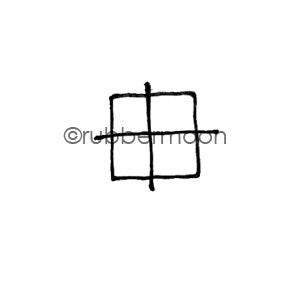 Kae Pea | KP6046A - Window Pane - Rubber Art Stamp
