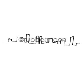 Kae Pea | KP6054E - Citystract - Rubber Art Stamp