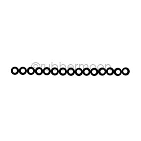Kae Pea | KP7195F - String o' Circles - Rubber Art Stamp
