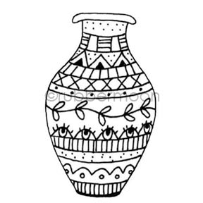 urn clipart black and white apple