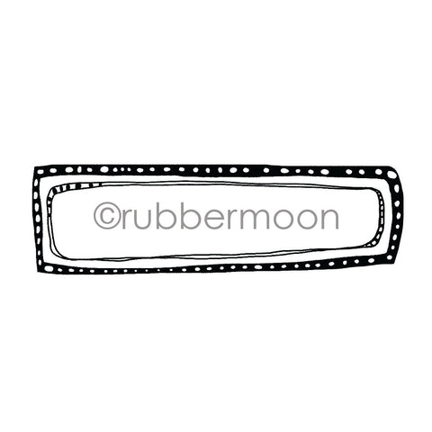 Kae Pea | KP7268G - Rectangle Zen Frame - Rubber Art Stamp