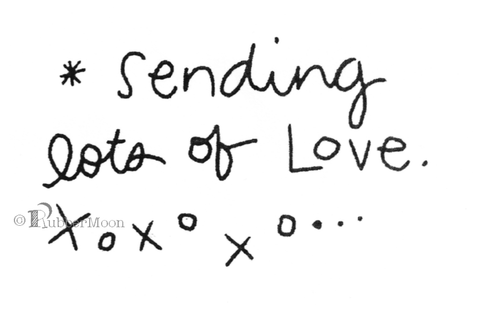Kae Pea | KP7857F - Sending lots of LOVE - Rubber Art Stamp