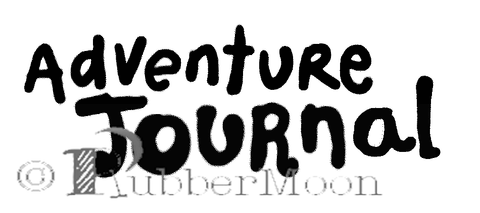 Kae Pea | KP7892 - Adventure Journal- Rubber Art Stamp