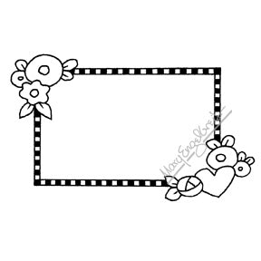 Mary Engelbreit | ME7686I - Mary's Frame - Rubber Art Stamp