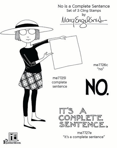 Mary Engelbreit | No is a Complete Sentence Stamp Set
