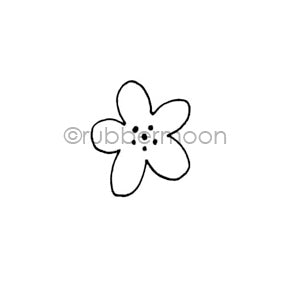 Maxi Moon | MM7165B - Simple Bloom - Rubber Art Stamp