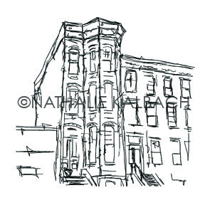 Nathalie Kalbach | NK5575K - Brownstone - Rubber Art Stamp