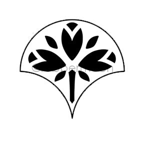 Nathalie Kalbach | NK7375C - Jewett Fan (small) - Rubber Art Stamp