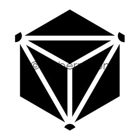 Nathalie Kalbach | NK7393J - Diamond Hex Negative - Rubber Art Stamp