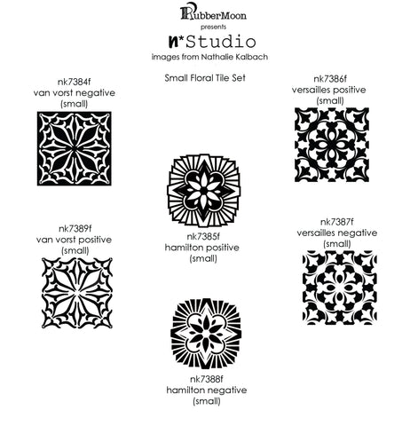 Nathalie Kalbach | NKSFT06 | Small Floral Tile Set
