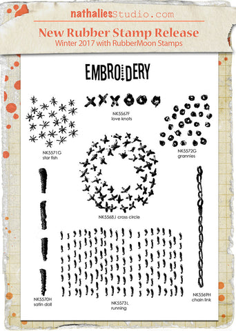 Nathalie Kalbach | NKMME07 | Mixed Media Embroidery Stamp Set