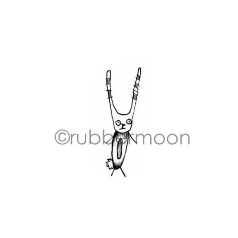 Sunny Carvalho | SC7227D - Hare Raising - Rubber Art Stamp
